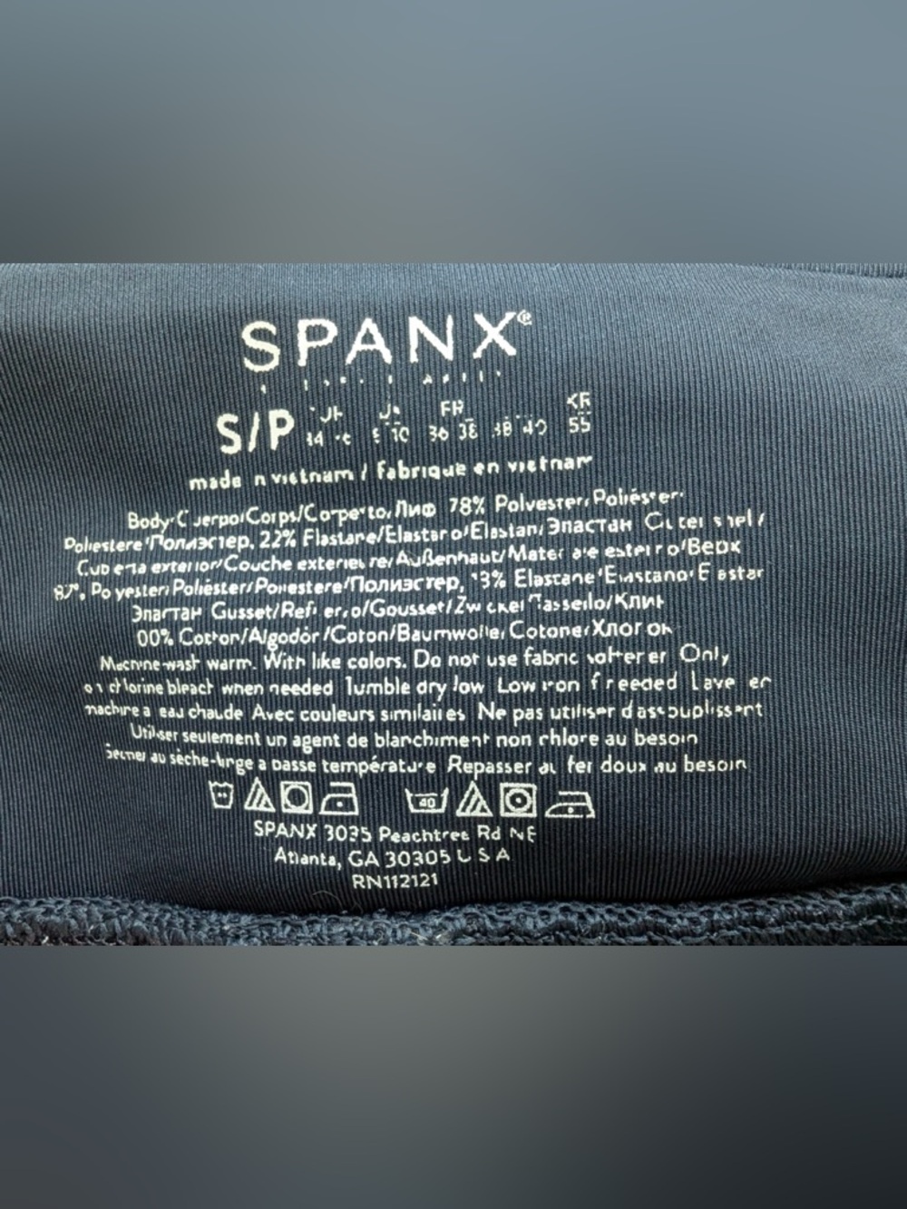SPANX Women’s Get Moving Double Layer Shorts Navy Blue Size Small - Picture 5 of 10